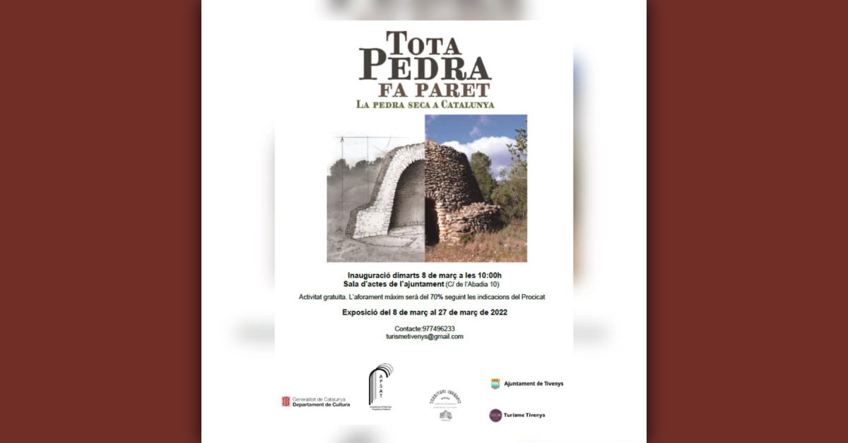 Exposicin Tota pedra fa paret. La pedra seca a Catalunya