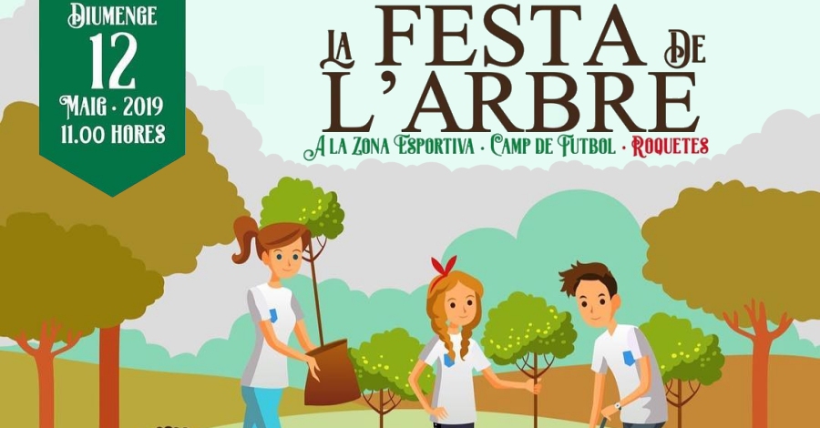 Festa de larbre a la Zona esportiva de Roquetes