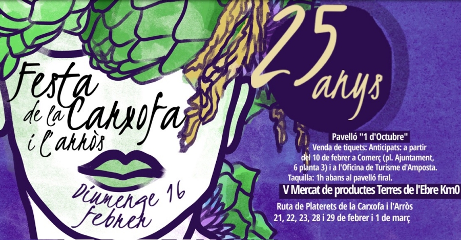 25a Festa de la Carxofa i 5 Mercat de Productes de les Terres de l’Ebre