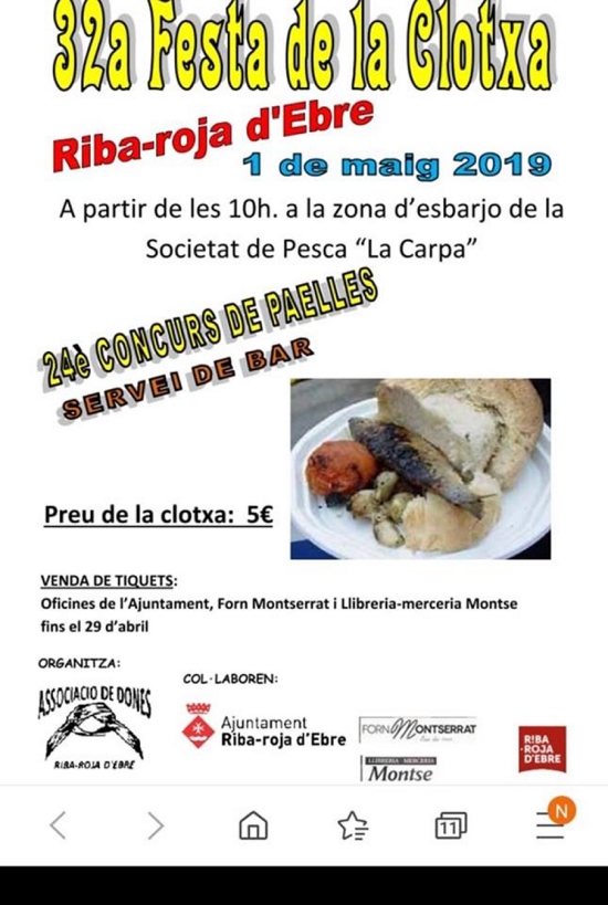 32a Festa de la Clotxa a Riba-roja dEbre