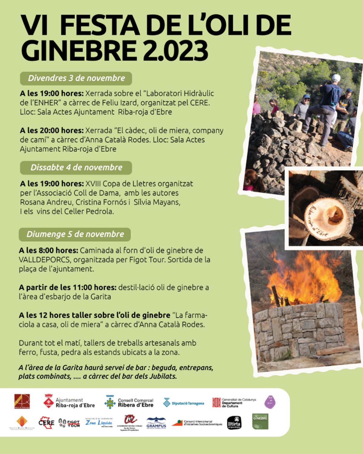 Riba-roja celebra aquest cap de setmana la 6a edici de la Festa de l’Oli de Ginebre | EbreActiu.cat, revista digital d’oci actiu | Terres de l’Ebre ...