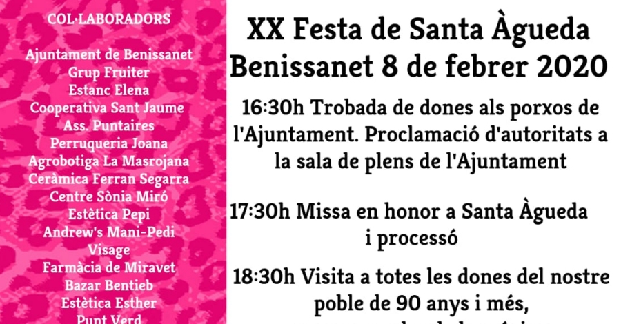 XX Fiesta de Santa gueda a Benissanet