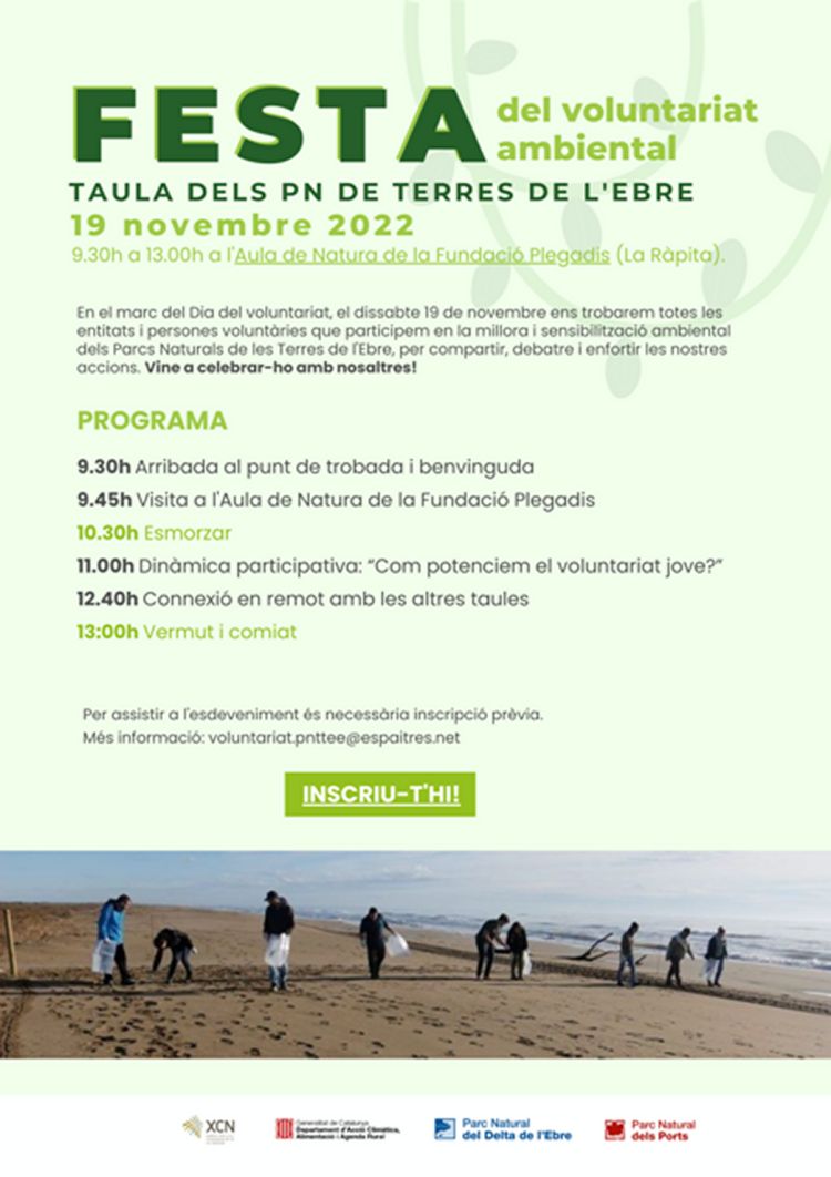 Festa del voluntariat ambiental a les Terres de lEbre