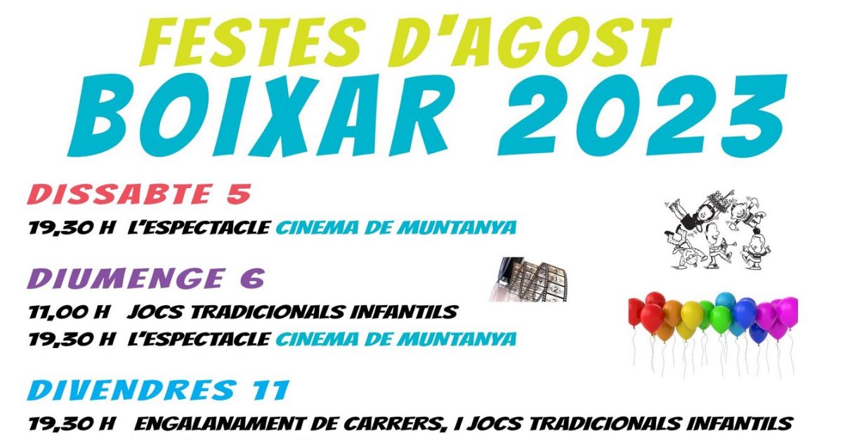 Fiestas de Agosto en el Boixar