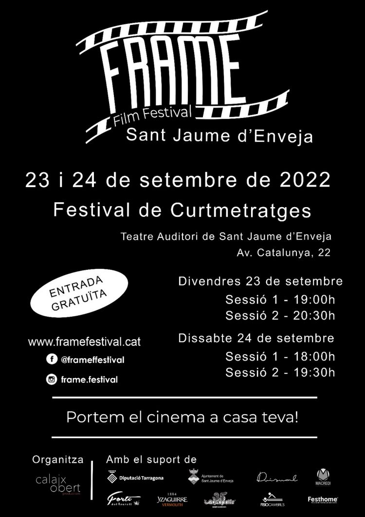 El Frame Film Festival arriba els dies 23 i 24 de setembre a Sant Jaume d’Enveja | EbreActiu.cat, revista digital d’oci actiu | Terres de l’Ebre ...