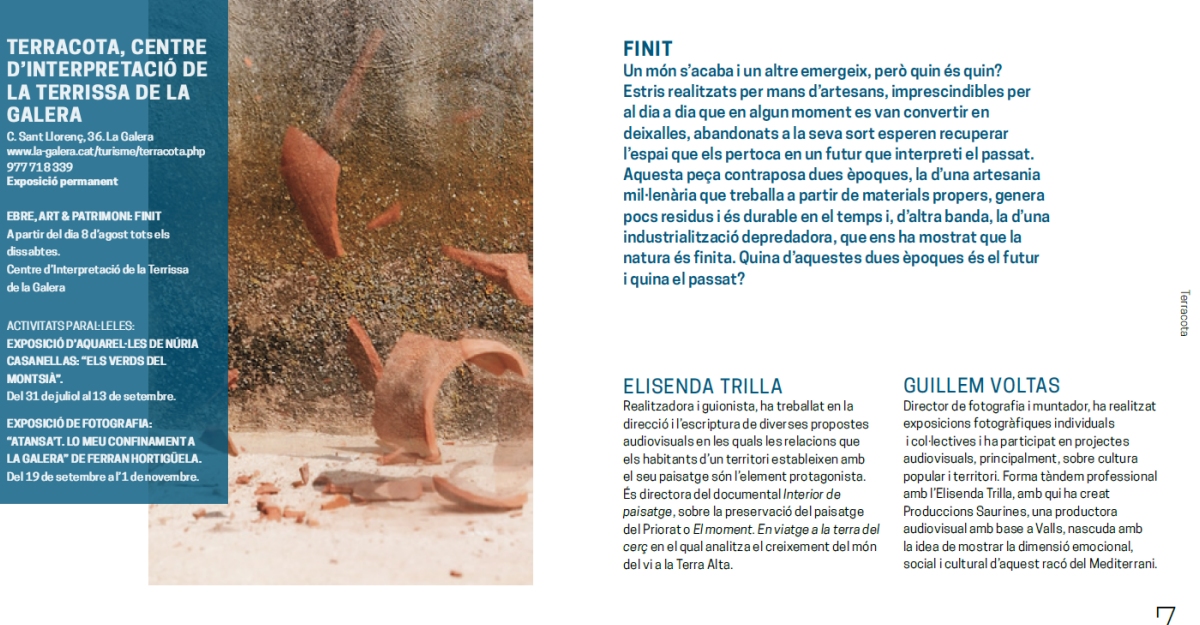 Cicle Ebre, Art & Patrimoni. Exposicin: Finit