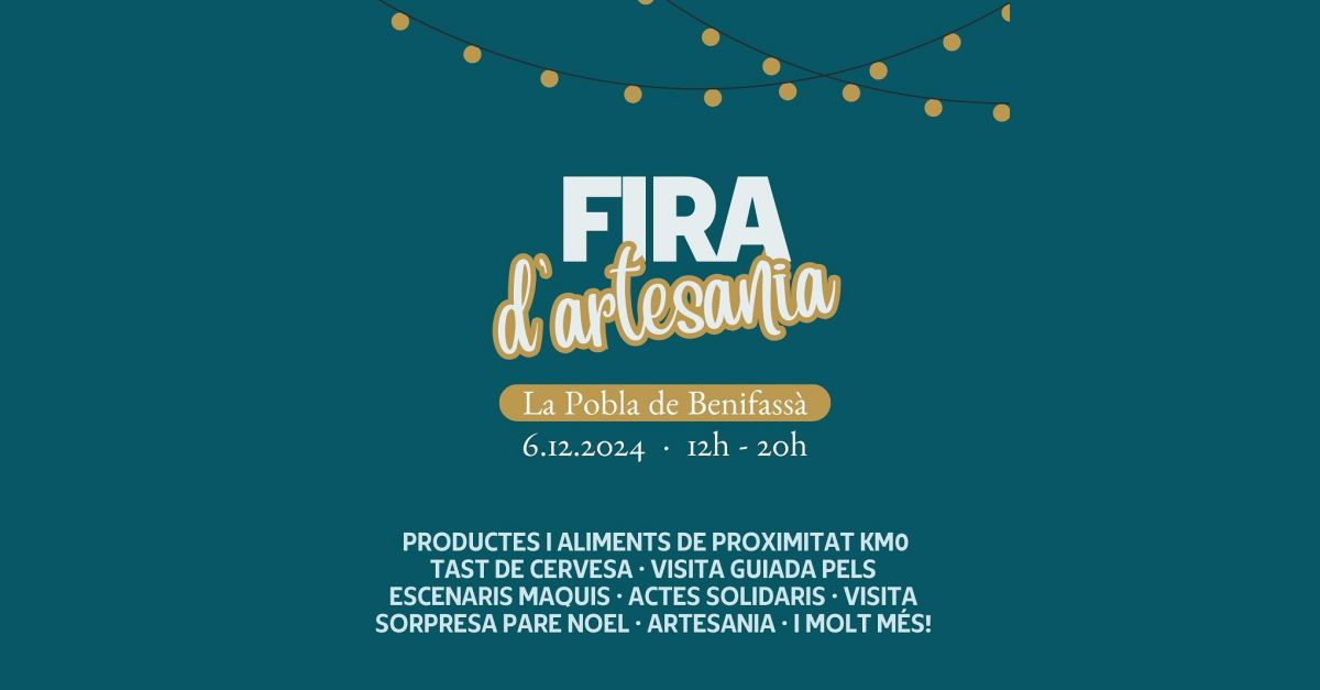 Feria de Artesana en la Pobla de Benifass