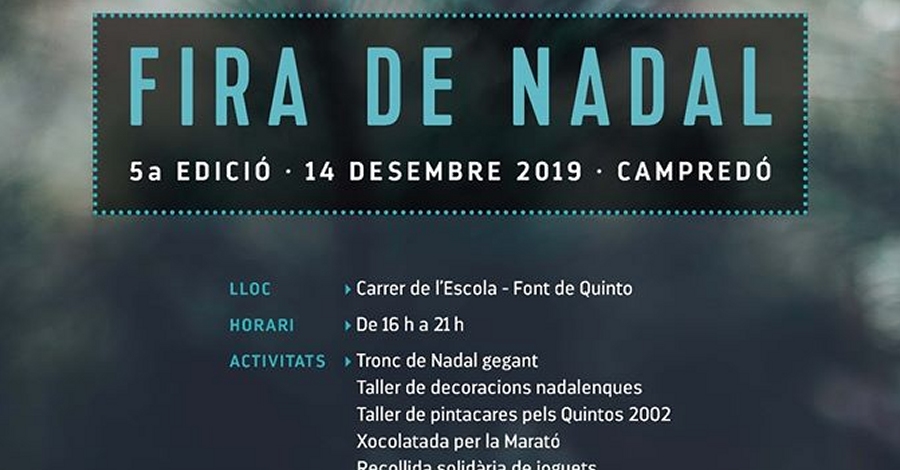 V Fira de Nadal a Campred