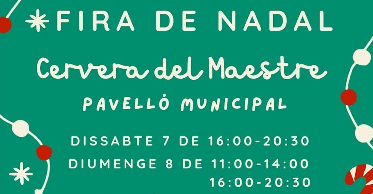 Fira de Nadal de Cervera del Maestre