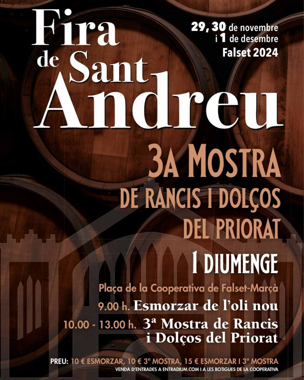 Fira de Sant Andreu i 3a Mostra de Rancis i Dolos del Priorat