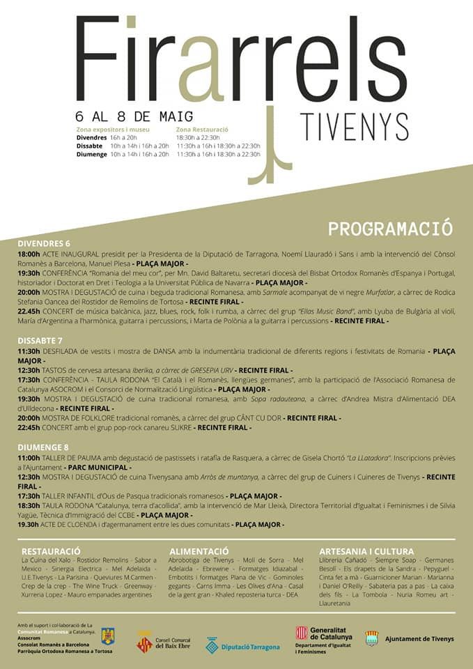 Firaarrels Tivenys 2022. Fira gastro-cultural