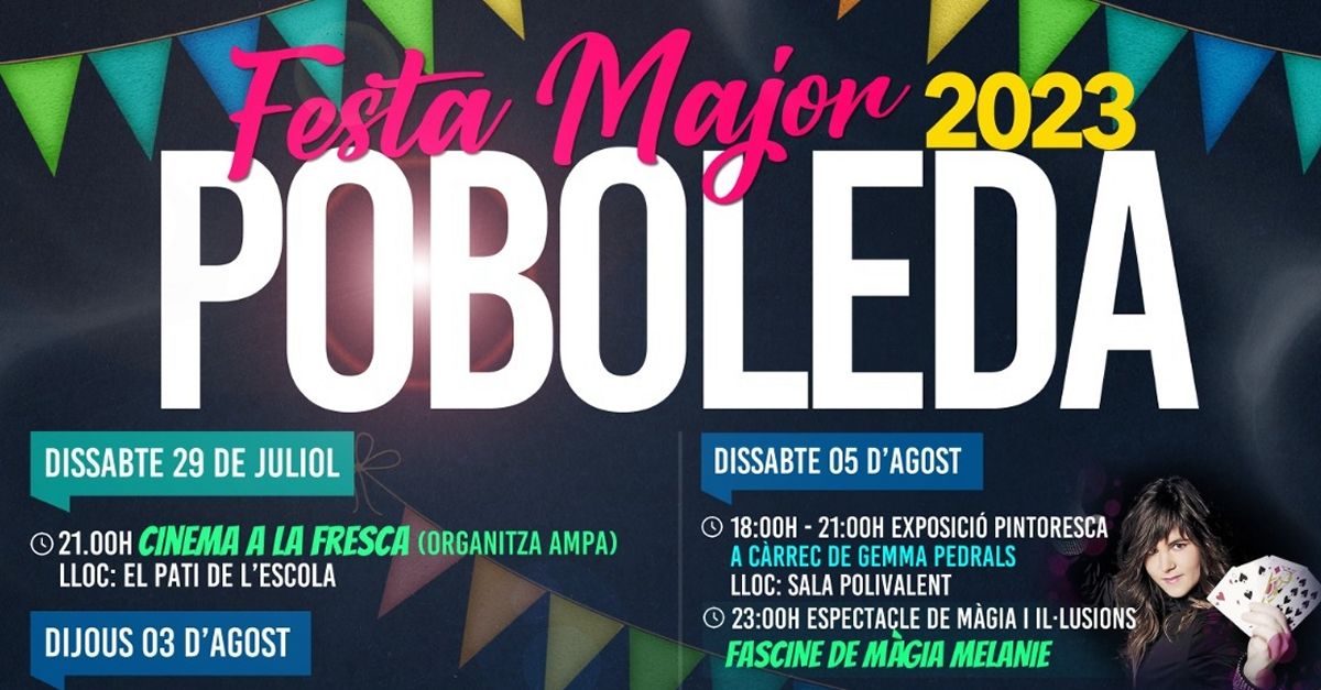 Fiesta Mayor 2023 Poboleda