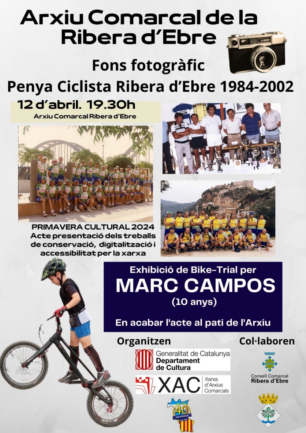 Acte de presentaci del fons fotogrfic de la Penya Ciclista Ribera dEbre