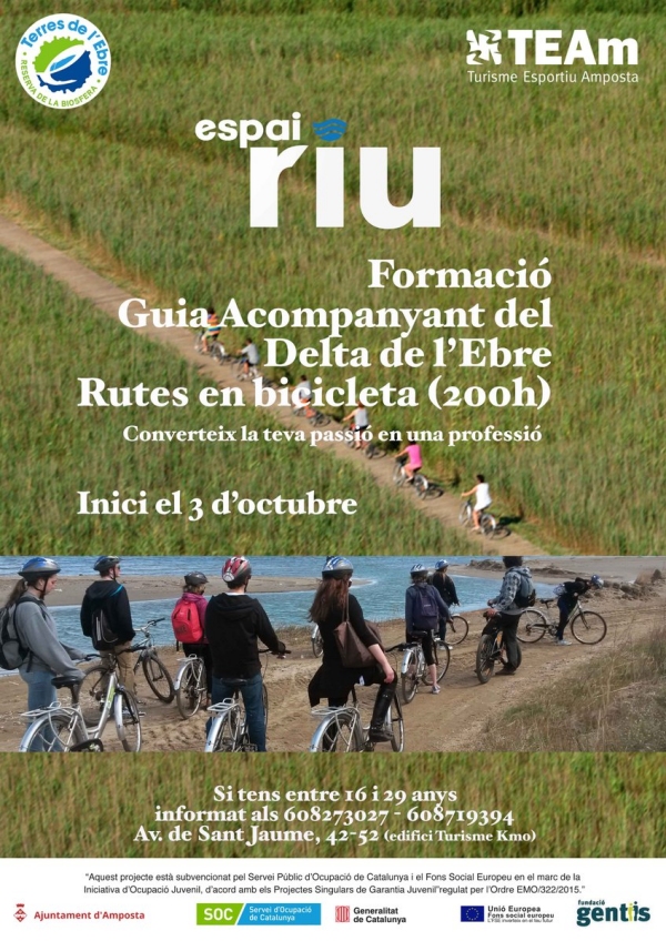 Formaci guia acompanyant del delta de l’Ebre - rutes en bicicleta