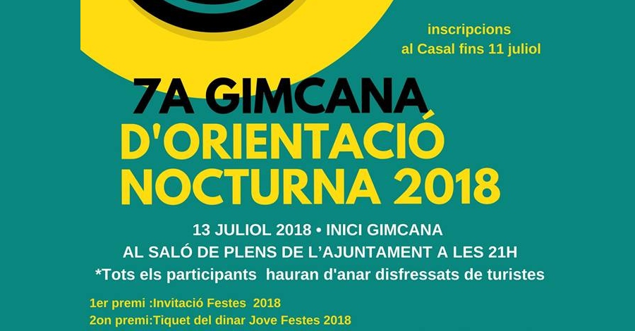 7a Gimcana de orientacin nocturna 2018