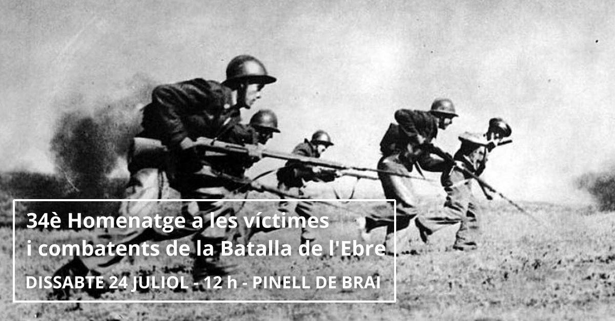 Acte del 34 homenatge a les vctimes i combatents de la Batalla de lEbre