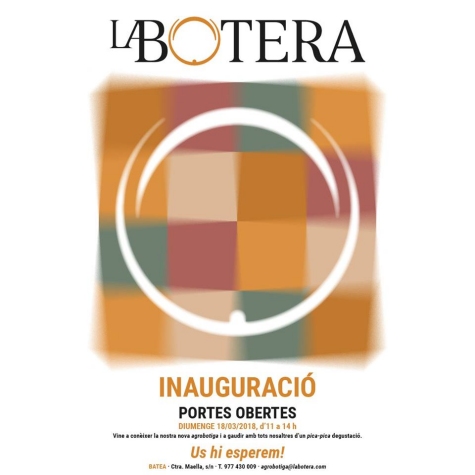 Inauguraci celler La Botera. Portes obertes