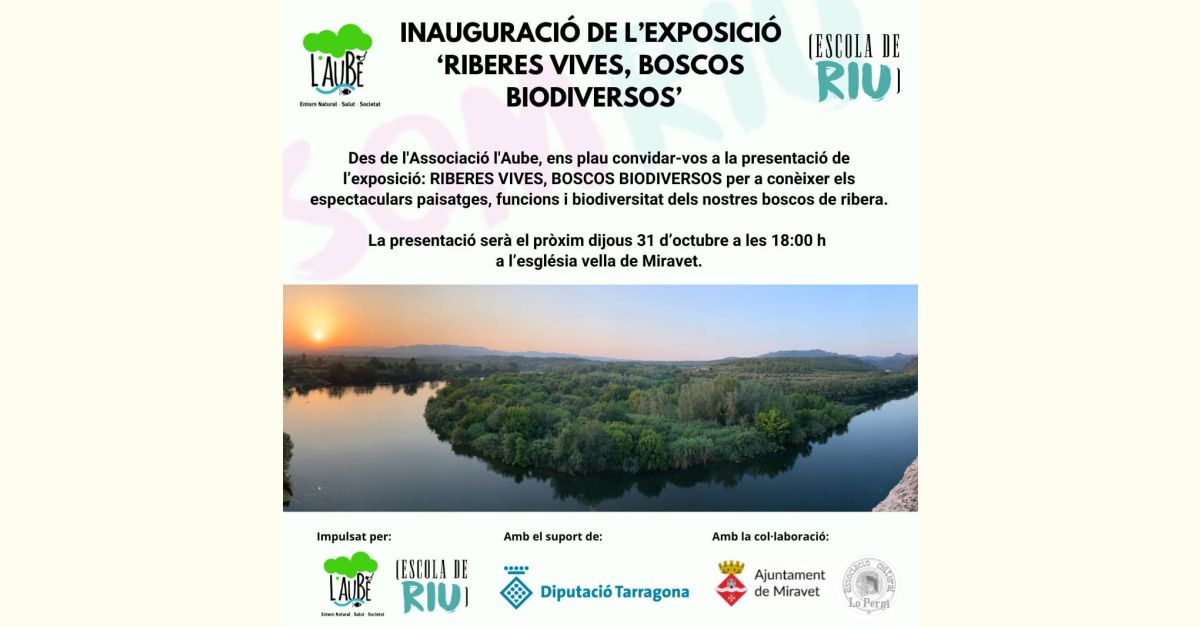 Inauguraci de lexposici Riberes vives, boscos biodiversos