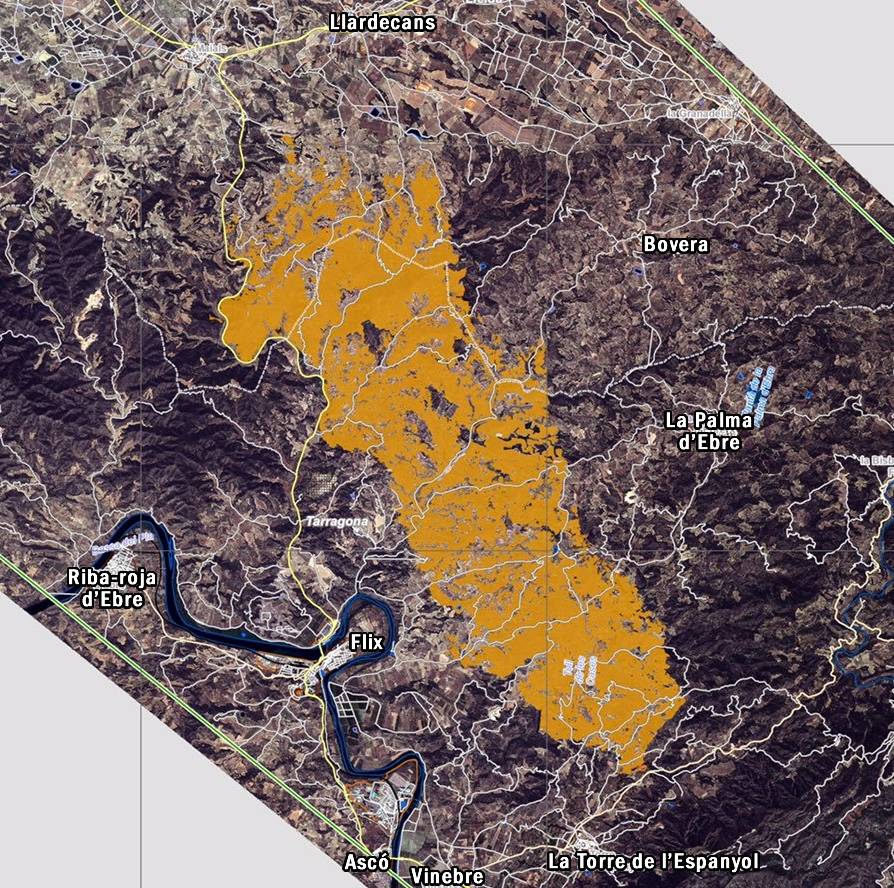 Estabilitzat l’incendi de la Ribera d’Ebre i s’espera controlar-lo aquest vespre | EbreActiu.cat, revista digital d’oci actiu | Terres de l’Ebre ...