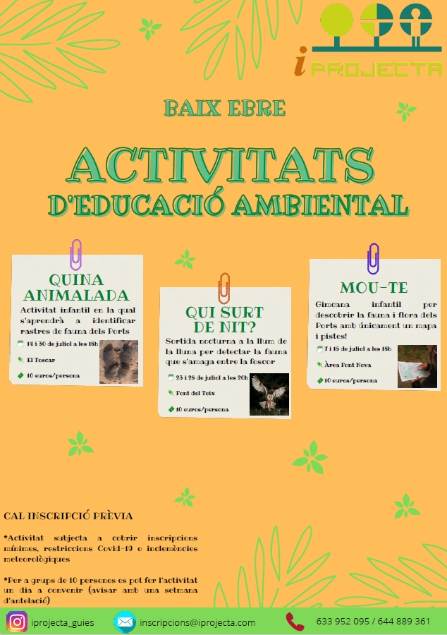 iPROJECTA. Educacin ambiental y guiajes | EbreActiu.cat, revista digital de ocio activo | Terres de l’Ebre...