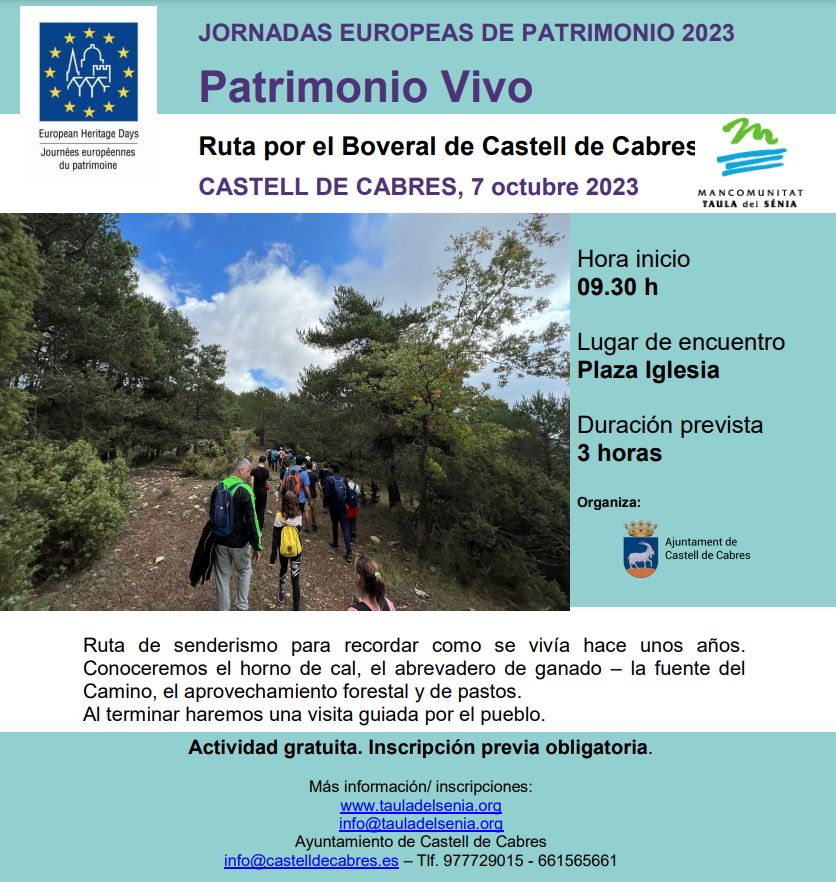 JEP23 Ruta pel Boveral de Castell de Cabres