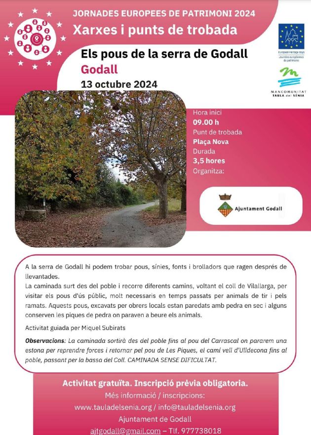 JEP24: Els pous de la serra de Godall