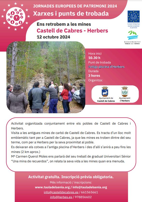 JEP24: Ens retrobem a les mines Castell de Cabres - Herbers 