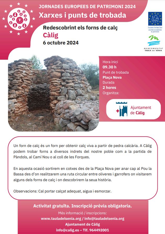 JEP24: Redescobrint els forns de cal