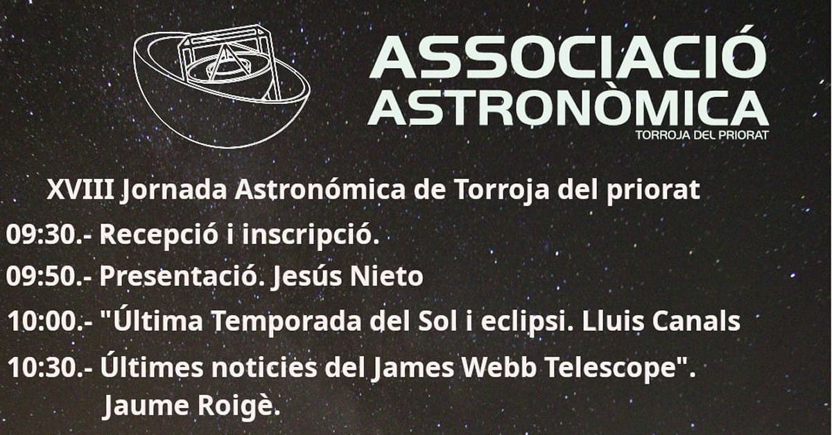 XVIII Jornada astronmica de Torroja del Priorat