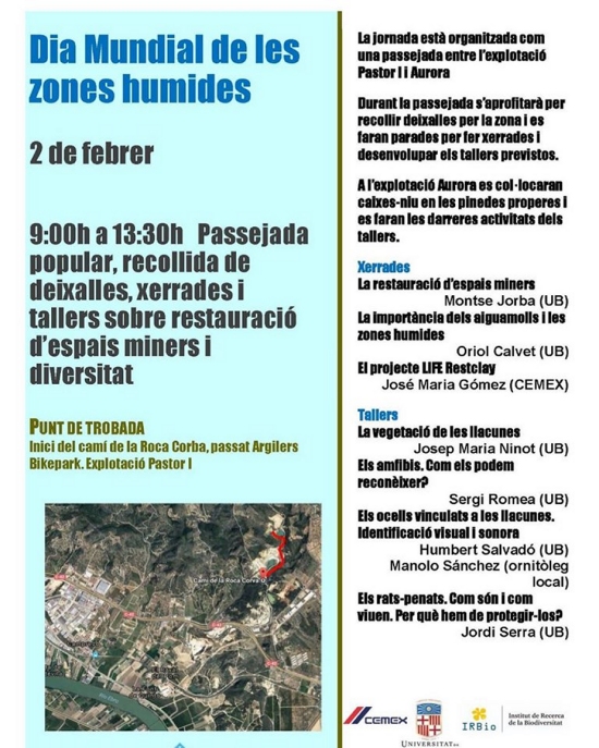 Jornada als espais naturals de Campred amb motiu del Dia Mundial de les Zones Humides