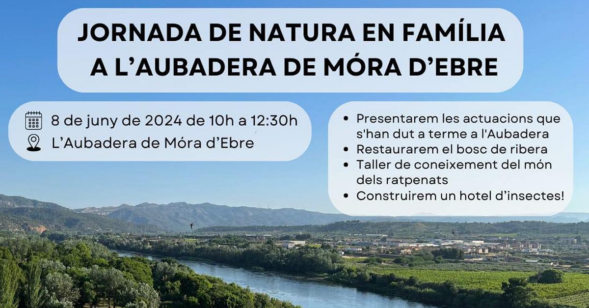 Jornada de naturaleza en familia en la Aubadera de Mra dEbre