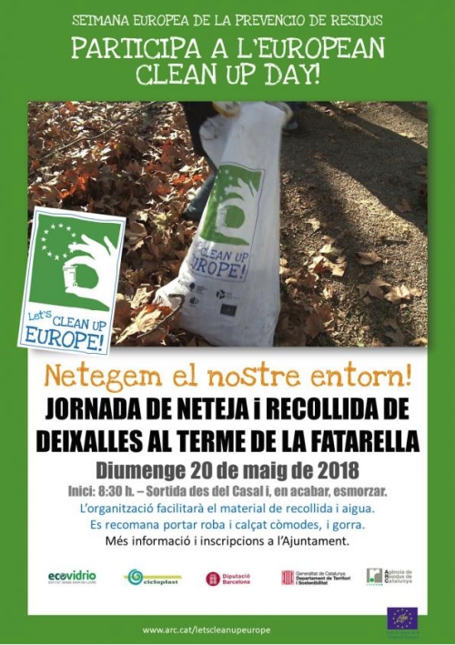 European Clean Up Day!: Jornada de neteja al terme de La Fatarella