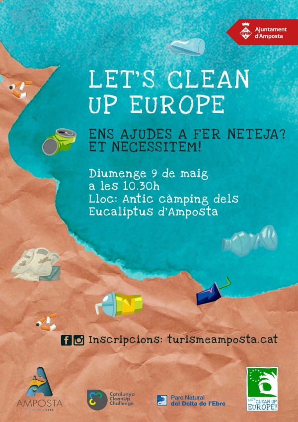 Let’s Clean Up Europe: Jornada de limpieza en la playa Eucaliptus de Amposta