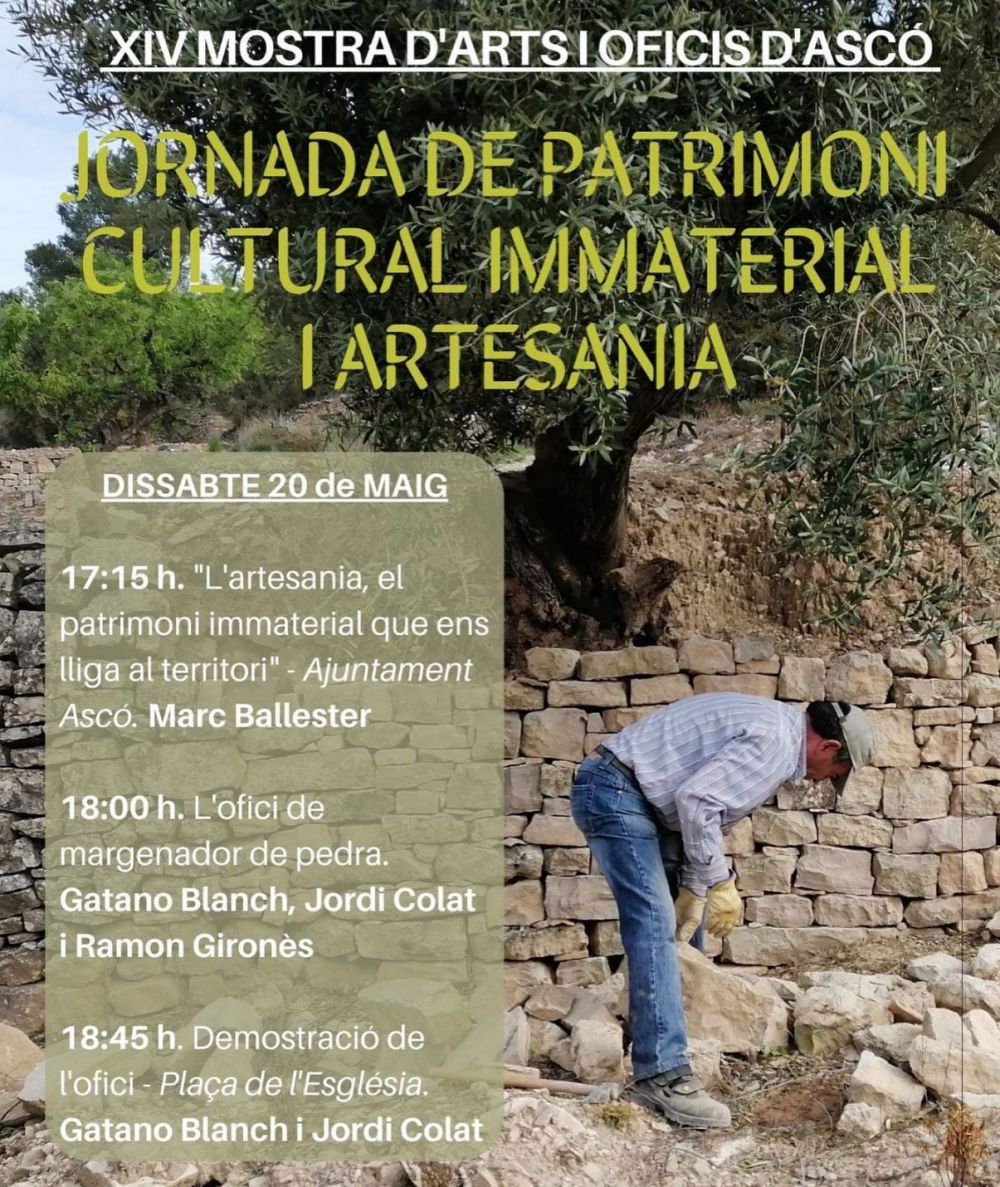 Jornada de Patrimoni Cultural Immaterial i Artesania