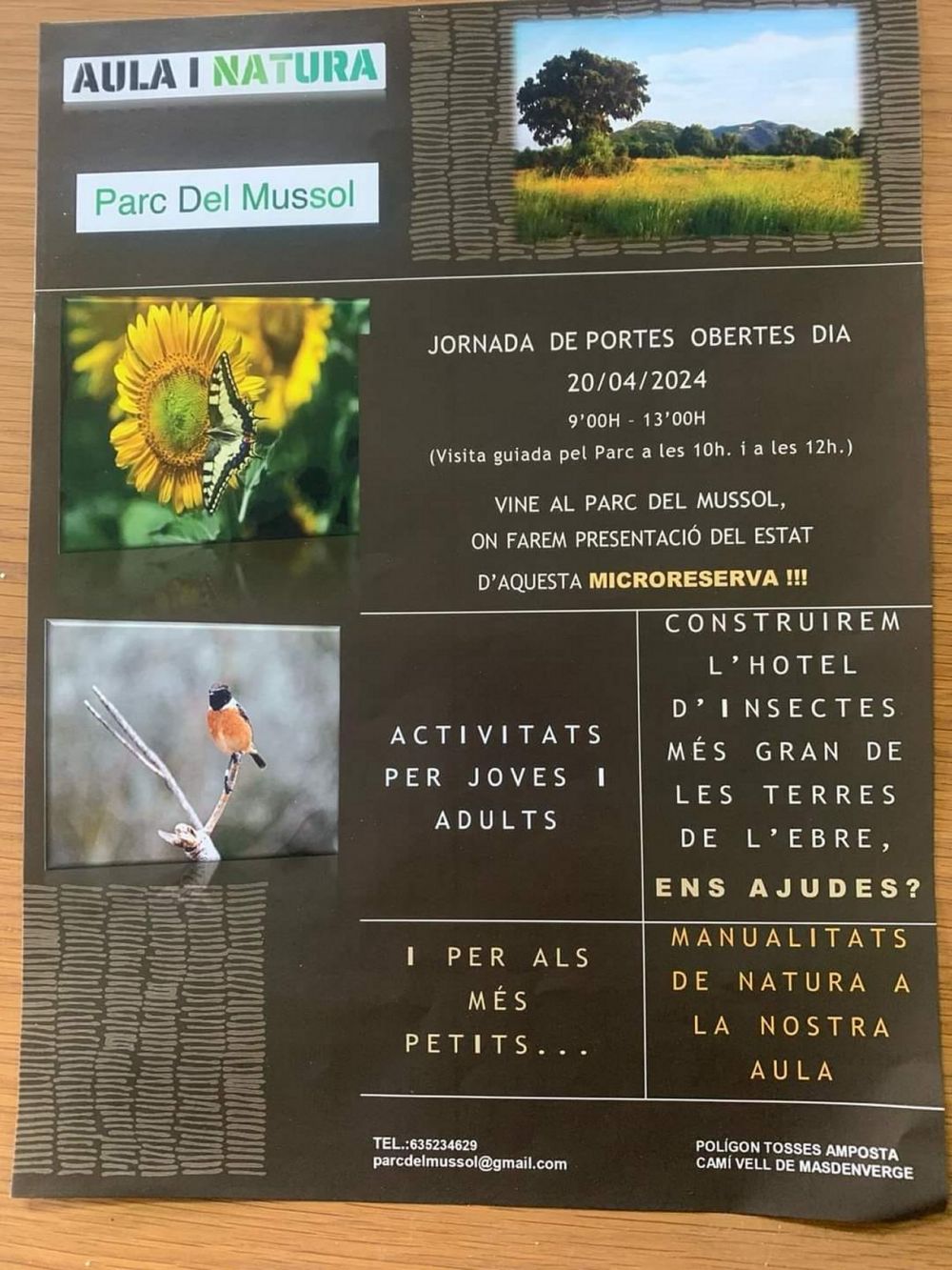 Jornada de portes obertes al Parc del Mussol