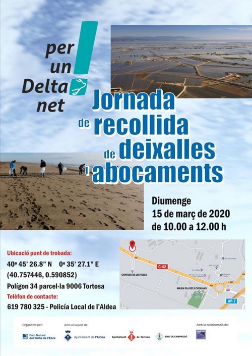 Jornada de recollida de deixalles abocaments al Delta de lEbre **SUSPESA