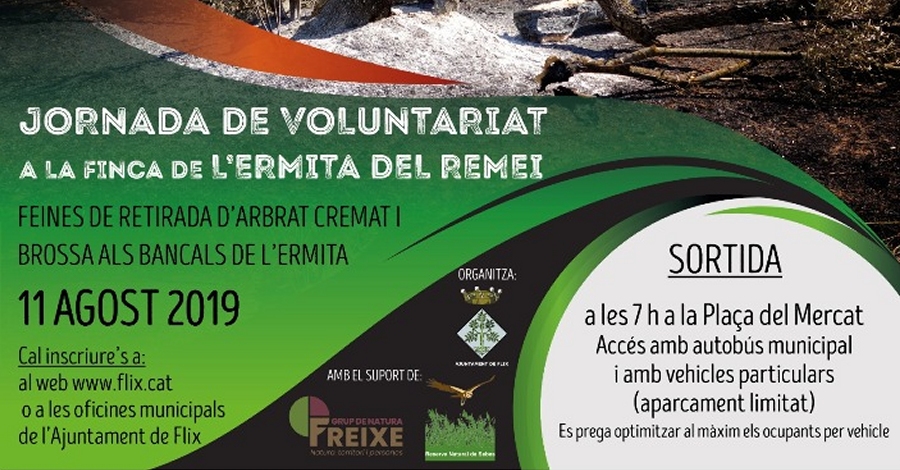 Ms de 100 persones inscrites a la Jornada de voluntariat a l’Ermita del Remei de Flix | EbreActiu.cat, revista digital d’oci actiu | Terres de l’Ebre ...