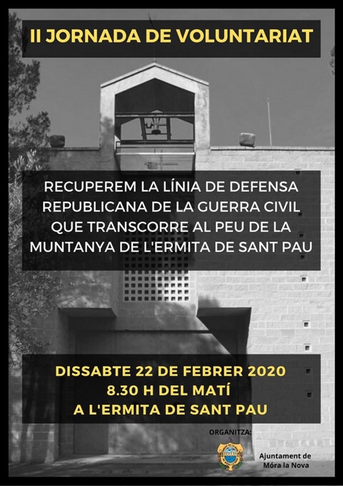 II Jornada de voluntariat a lermita de Sant Pau de Mra la Nova