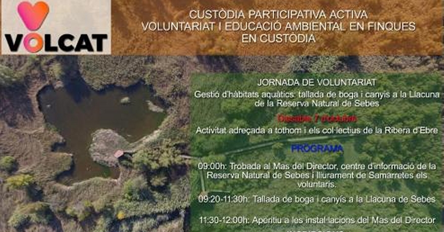 Jornada de voluntariat a la Reserva Natural de Sebes