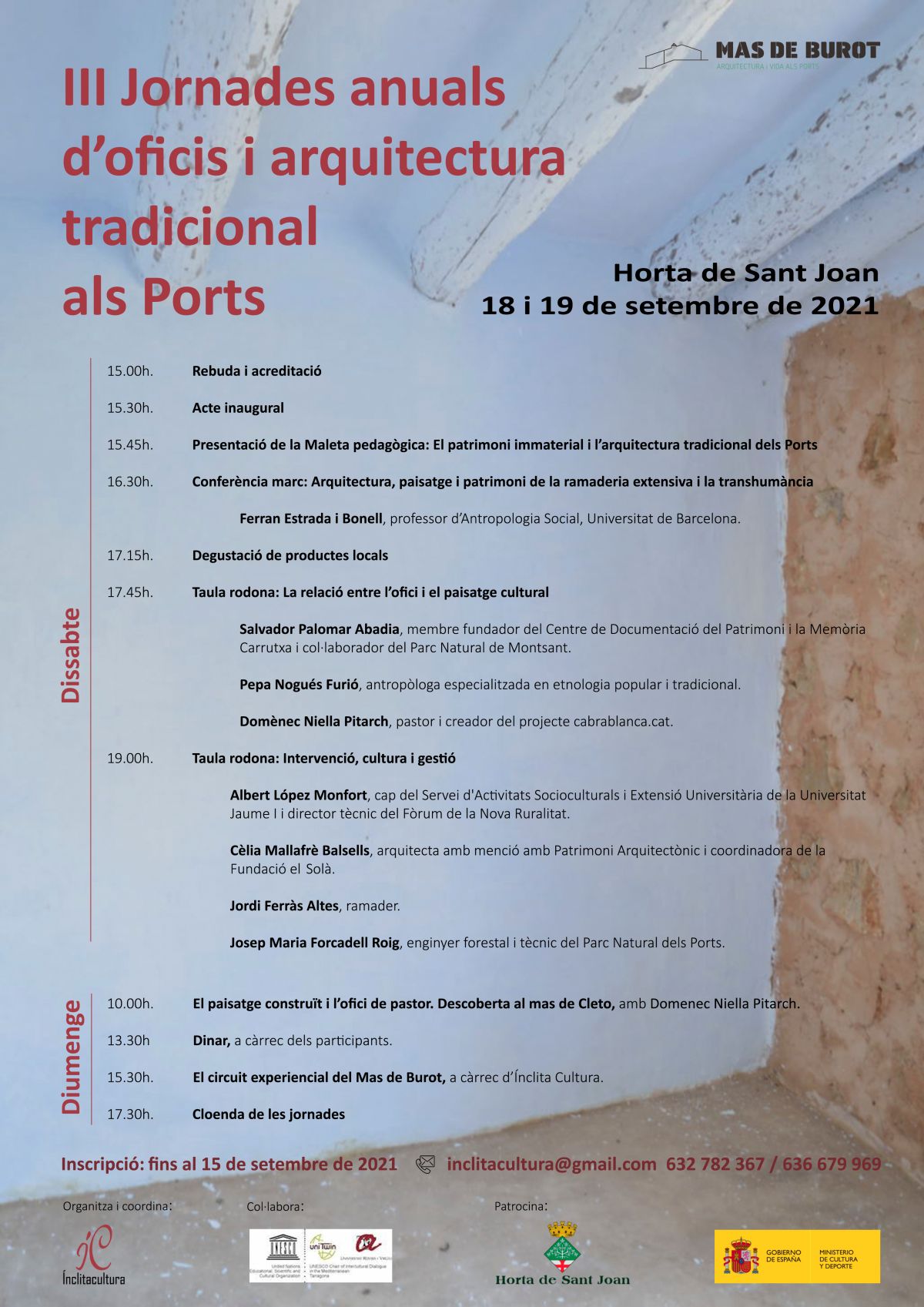 III Jornades d’oficis i arquitectura tradicional als Ports