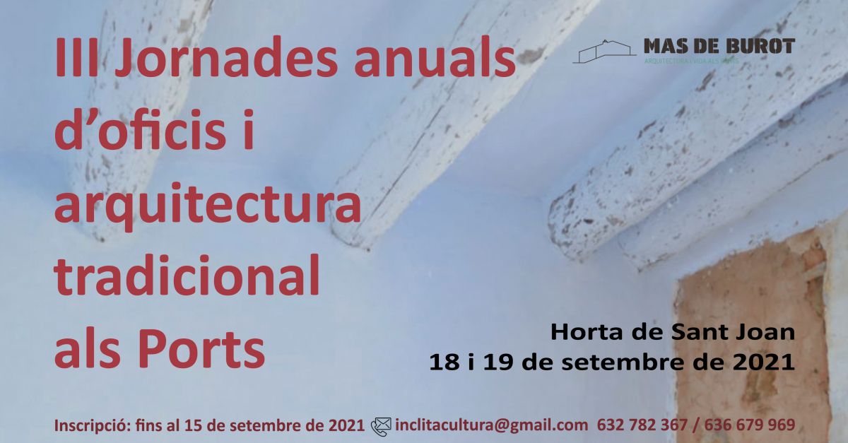 III Jornadas de oficios y arquitectura tradicional en los Ports