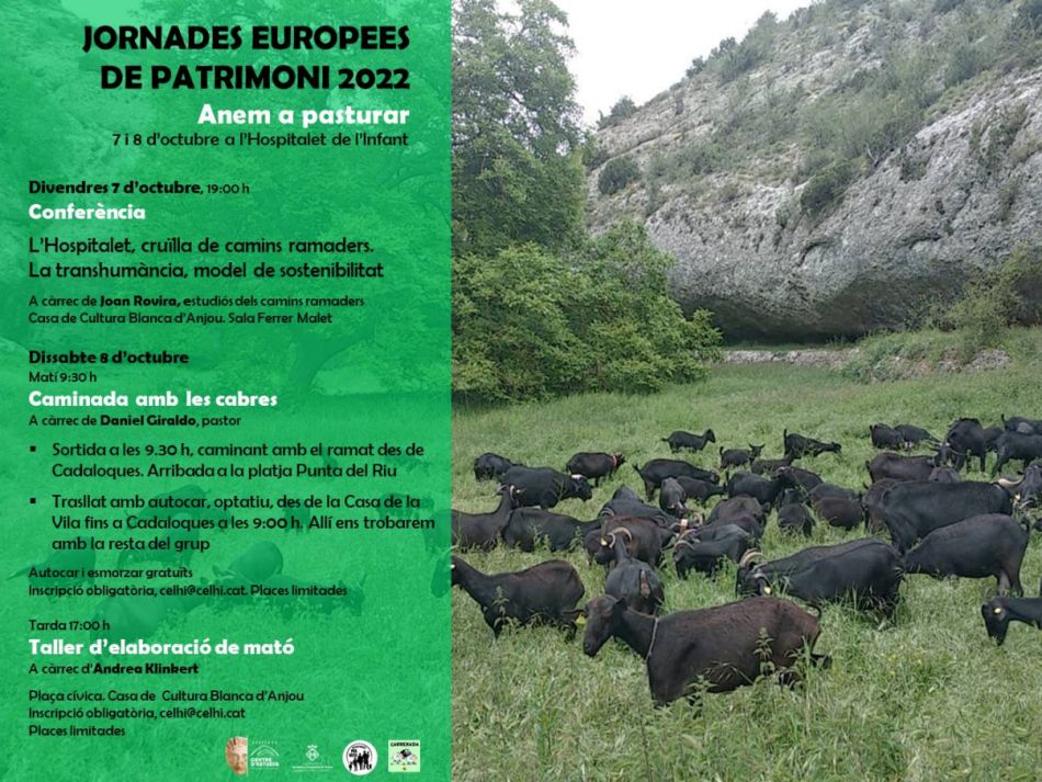 Jornades Europees de Patrimoni 2022. Anem a pasturar