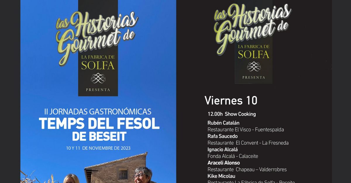 II Jornades gastronmiques Temps del Fesol de Beseit