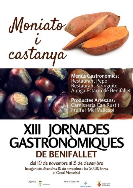 XIII Jornades Gastronmiques de Benifallet. Moniato i castanya