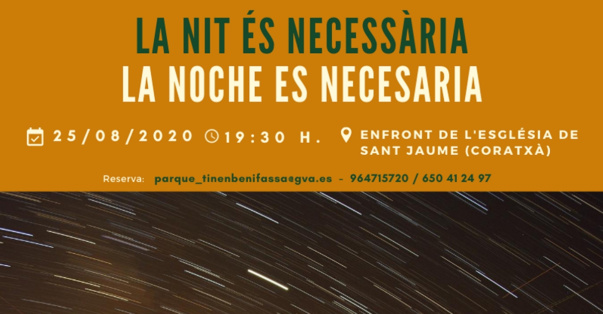 Charla: La noche es necesaria