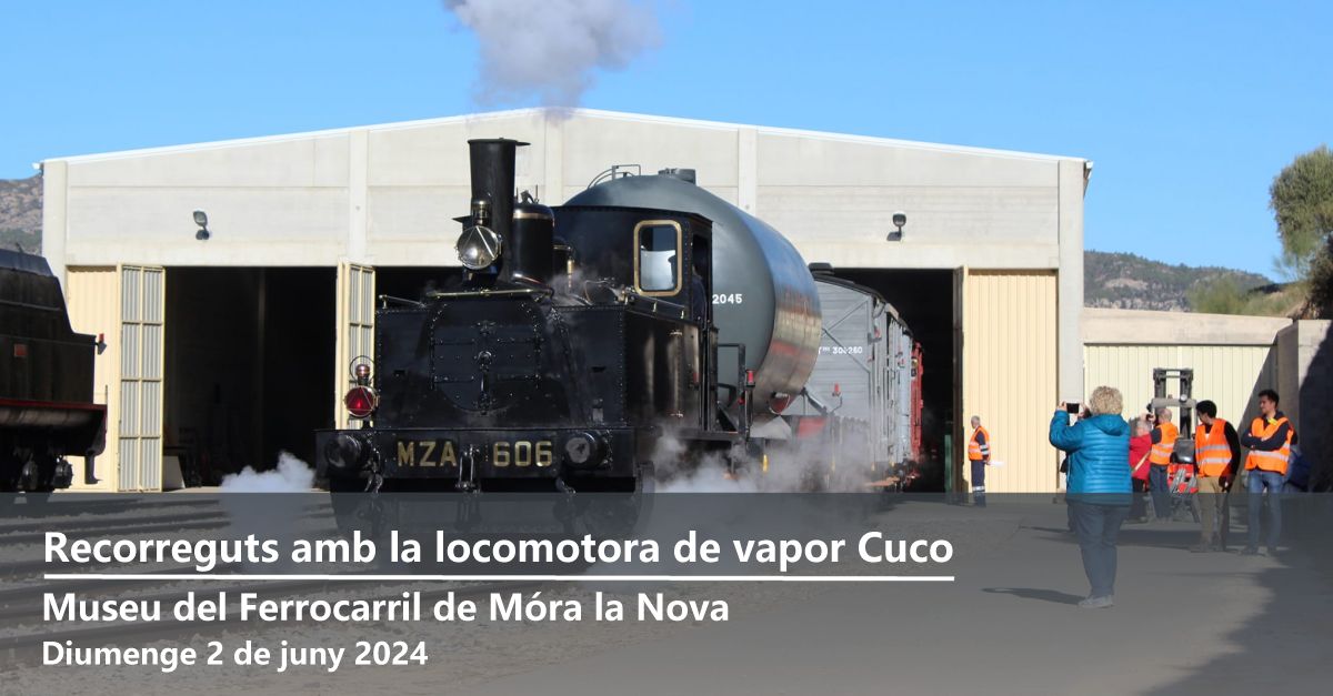 Recorridos con la locomotora de vapor Cuco