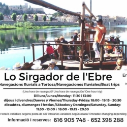 LO SIRGADOR DE L’EBRE. Llagut turstic. Tortosa