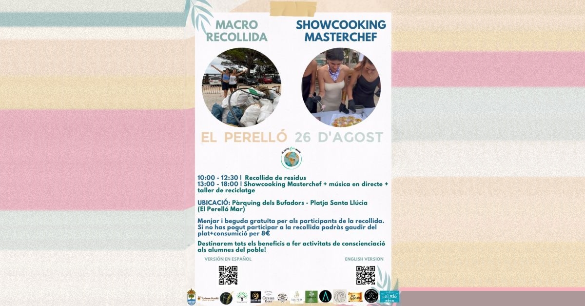 Macro recogida de residuos a las playas del Perell con showcooking y msica en directo