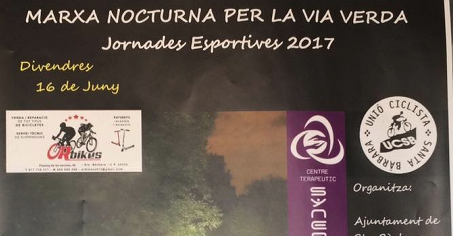 Marxa nocturna per la Via Verda