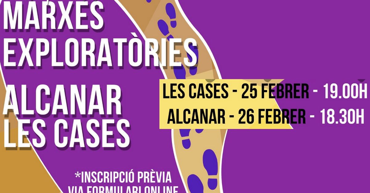 Marxes exploratries de dones a Les Cases dAlcanar